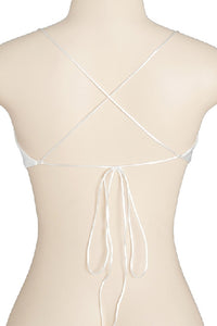 Looped Neckline Open Back Halter Top