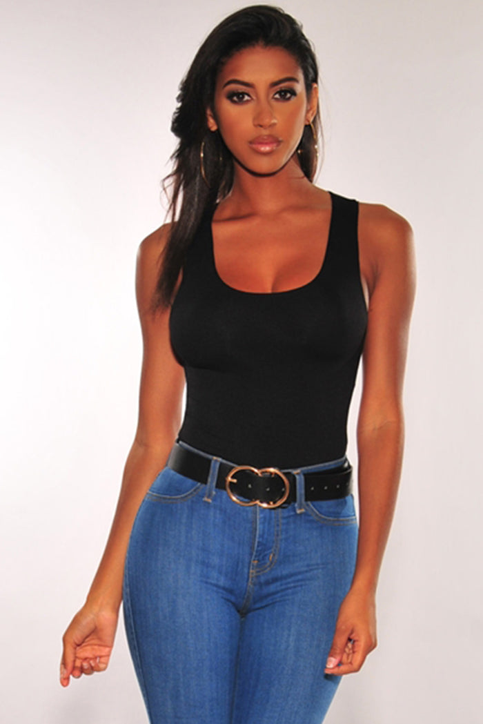 Round Neck Tank Bodysuit