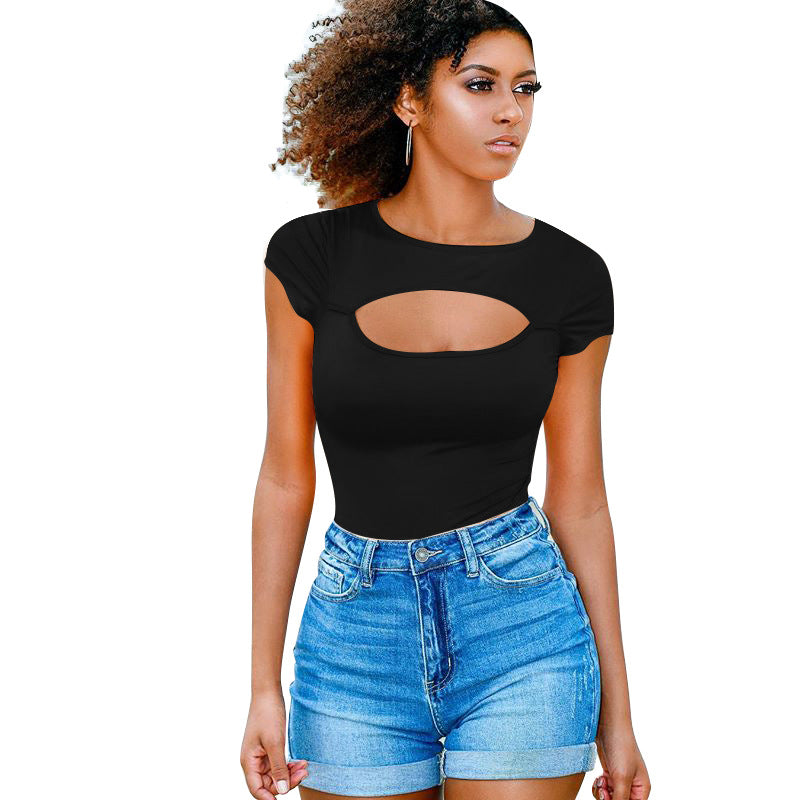 Keyhole Short Sleeve Bodysuit