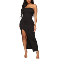 Tube Maxi Dress with Slit - goddessinc.com