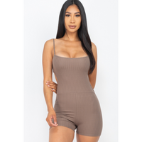 Sleeveless Back Cutout Romper