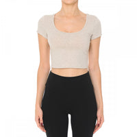 SCOOP NECK CROP TOP